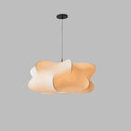 Silk Pendant Lamp Beige Wabi Sabi Japanese Style