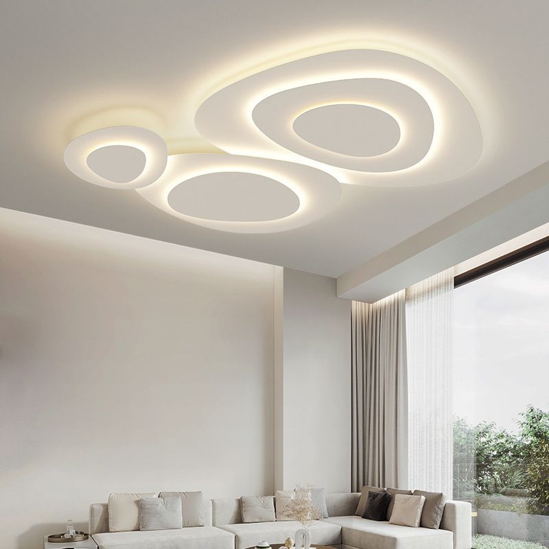 Cloud Ceiling Light White LED Dimmable Modern Design