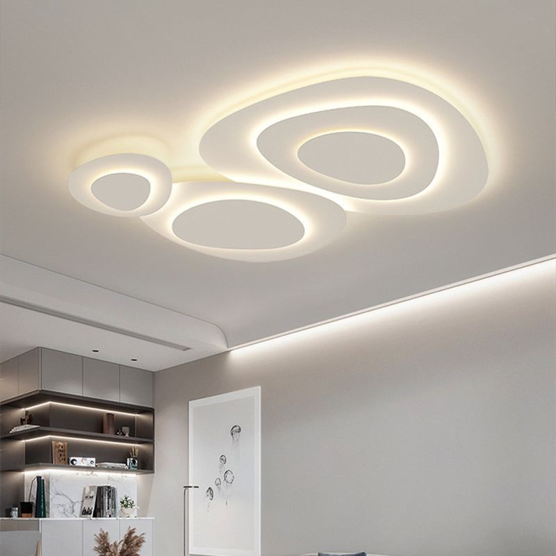 Cloud Ceiling Light White LED Dimmable Modern Design