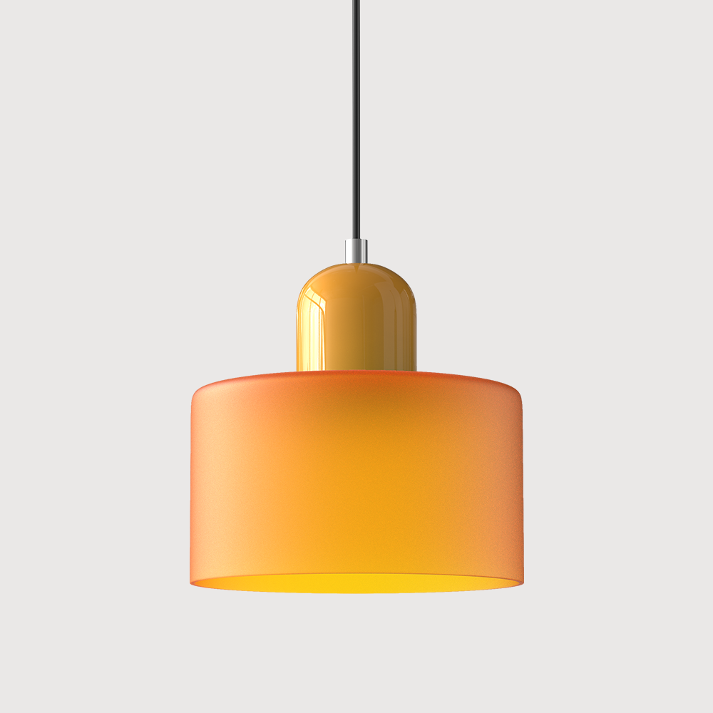 Pendant Light Bauhaus Style Colored Glass E27 LED