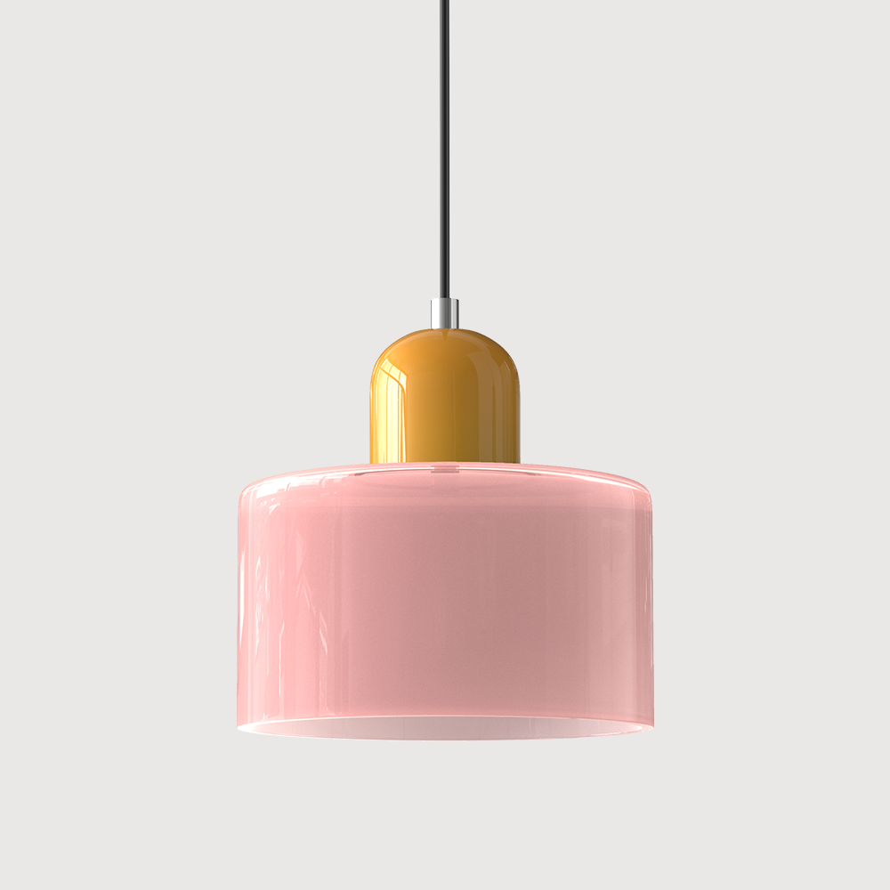 Pendant Light Bauhaus Style Colored Glass E27 LED