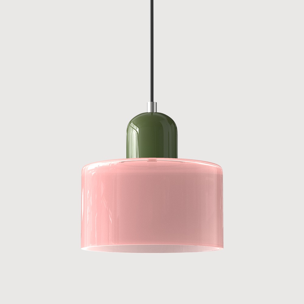 Pendant Light Bauhaus Style Colored Glass E27 LED