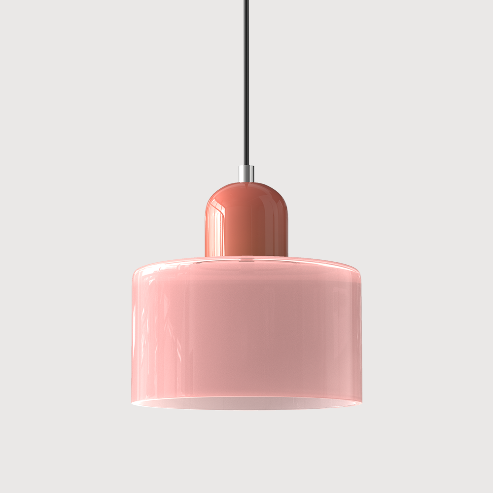 Pendant Light Bauhaus Style Colored Glass E27 LED