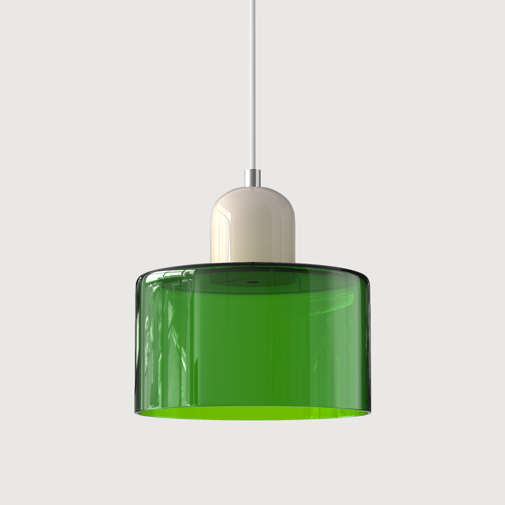 Pendant Light Bauhaus Style Colored Glass E27 LED