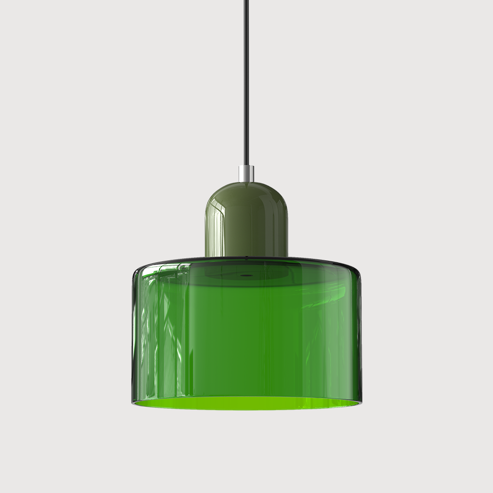 Pendant Light Bauhaus Style Colored Glass E27 LED
