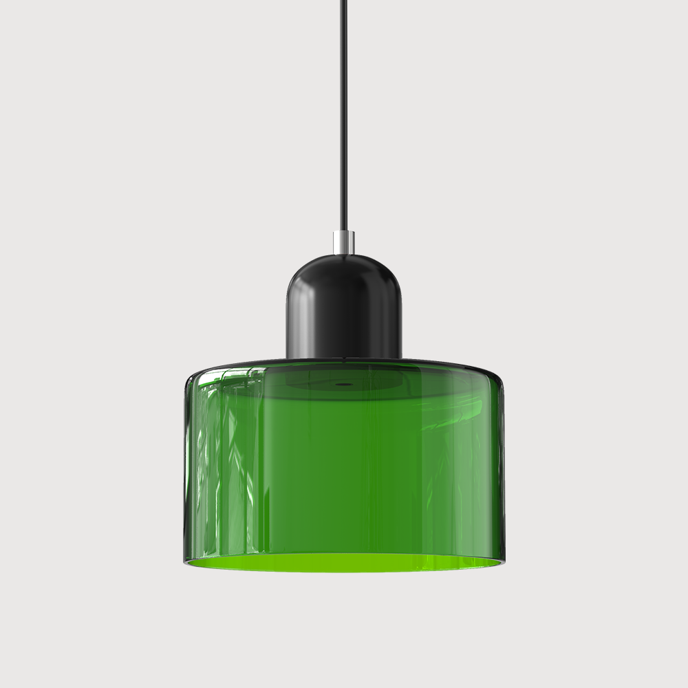 Pendant Light Bauhaus Style Colored Glass E27 LED