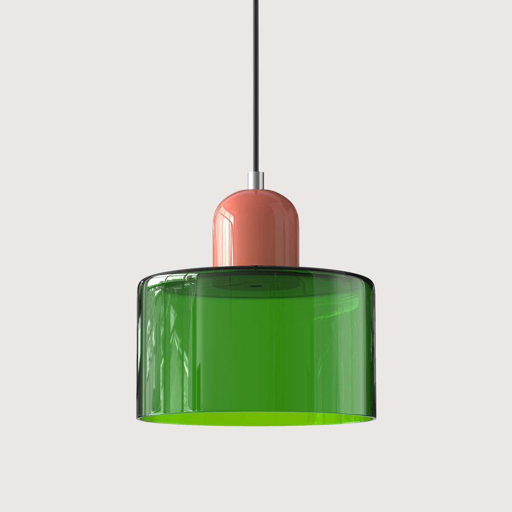 Pendant Light Bauhaus Style Colored Glass E27 LED