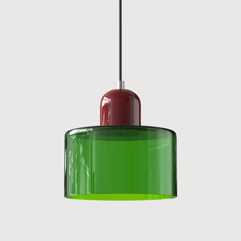 Pendant Light Bauhaus Style Colored Glass E27 LED