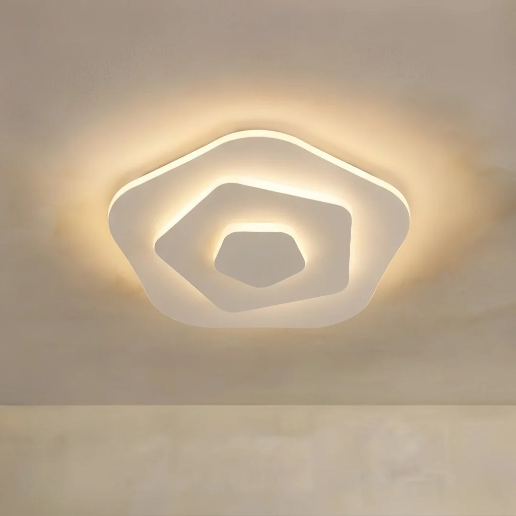 Flush Mount Light Nordic Round Dimmable LED Ceiling Lamp