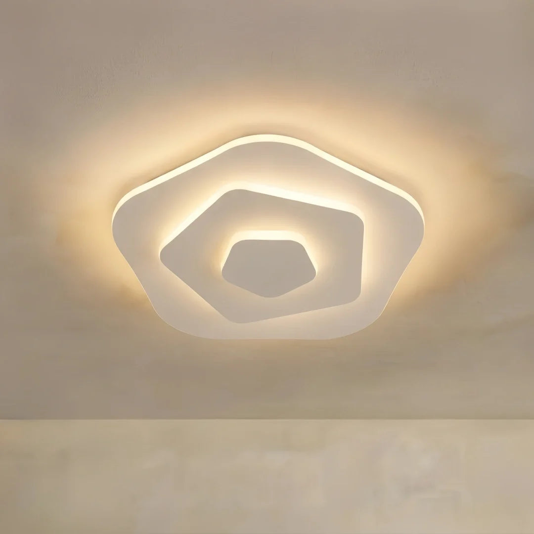 Flush Mount Light Nordic Round Dimmable LED Ceiling Lamp