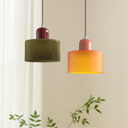 Pendant Light Bauhaus Style Colored Glass E27 LED