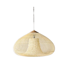 Pendant Light Rattan Woven Dome Shade E26/E27