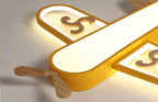 Airplane LED Pendant Light Kids Room Dimmable Remote