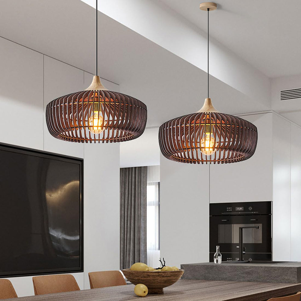 Pendant Light Wood Japanese Nordic Style Bedroom Living Room