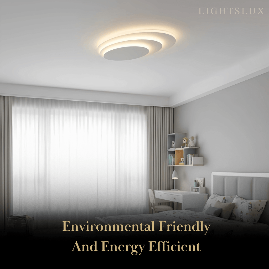 Flush Mount Light Nordic Round Dimmable LED Ceiling Lamp