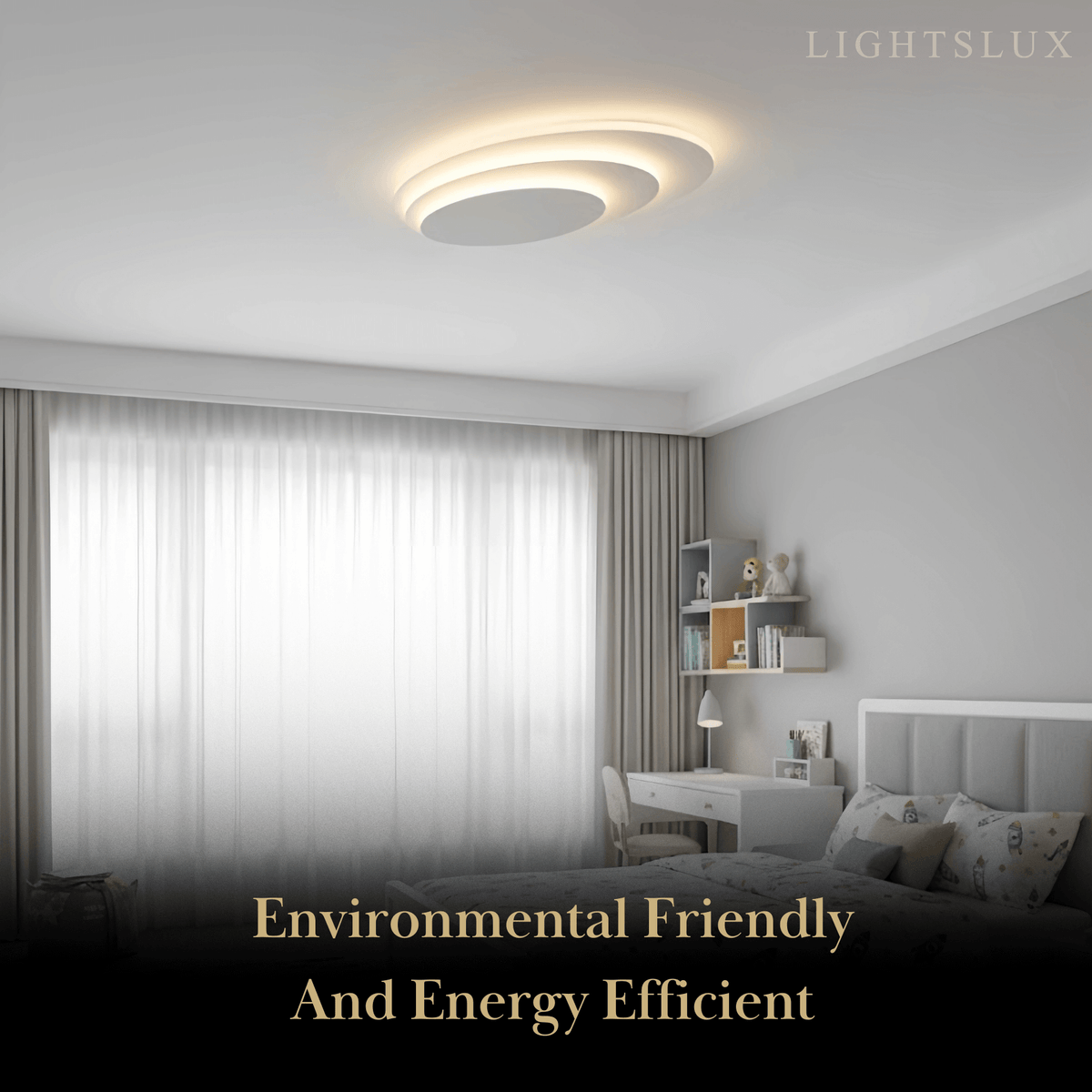 Flush Mount Light Nordic Round Dimmable LED Ceiling Lamp