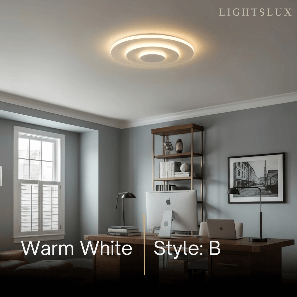 Flush Mount Light Nordic Round Dimmable LED Ceiling Lamp