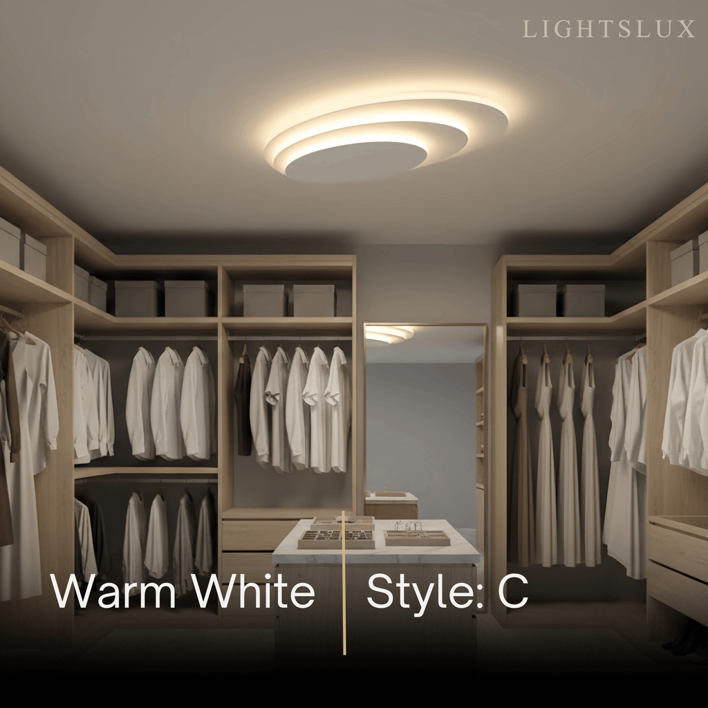 Flush Mount Light Nordic Round Dimmable LED Ceiling Lamp