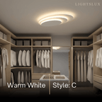 Flush Mount Light Nordic Round Dimmable LED Ceiling Lamp