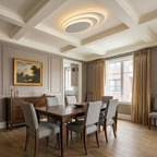 Flush Mount Light Nordic Round Dimmable LED Ceiling Lamp