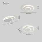 Flush Mount Light Nordic Round Dimmable LED Ceiling Lamp