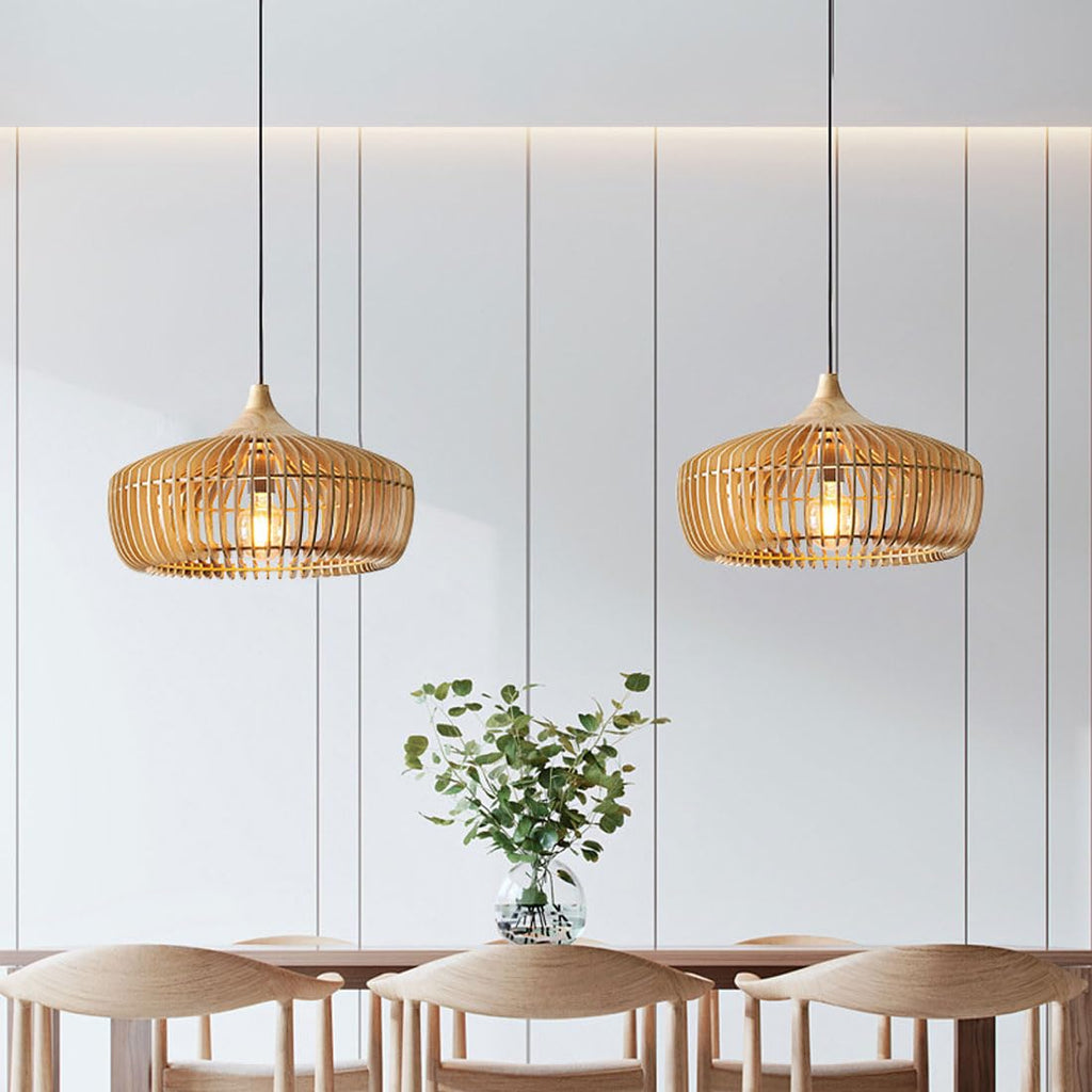 Pendant Light Wood Japanese Nordic Style Bedroom Living Room