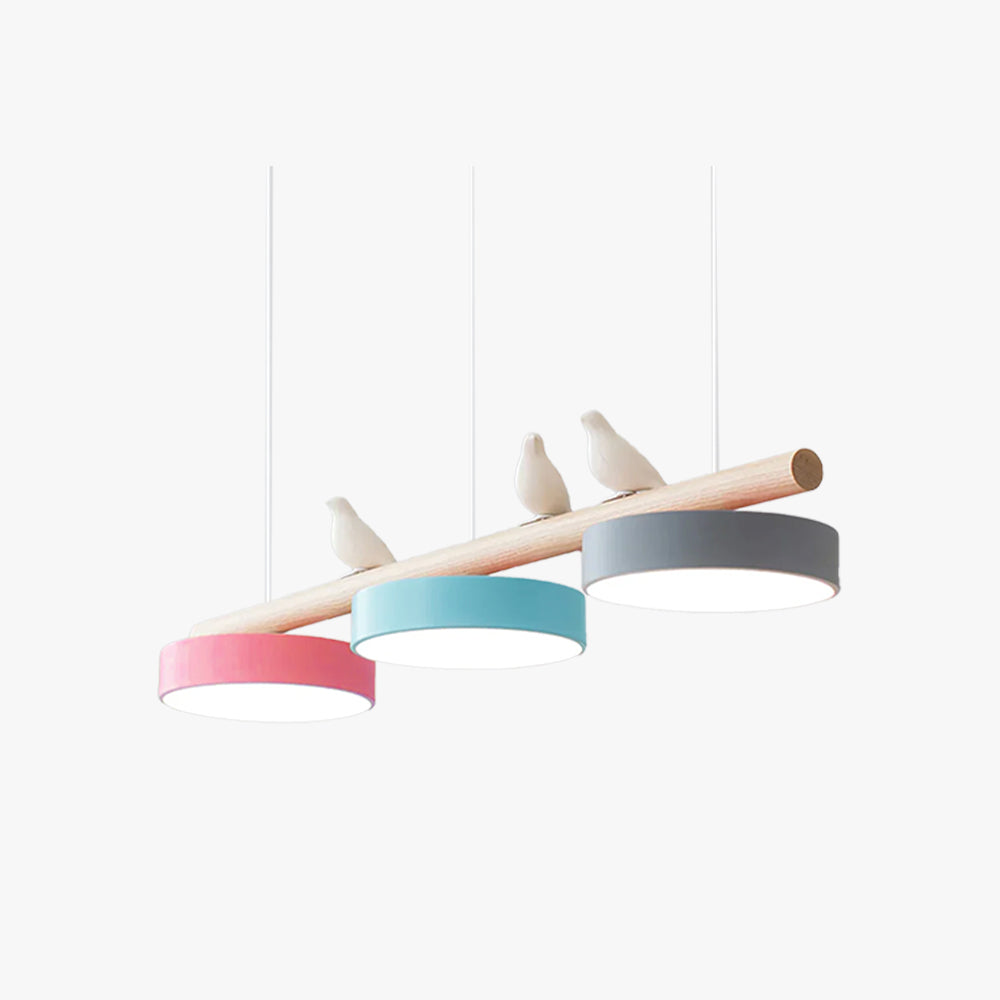 Pendant Light Bird Motif Integrated LED Dimmable