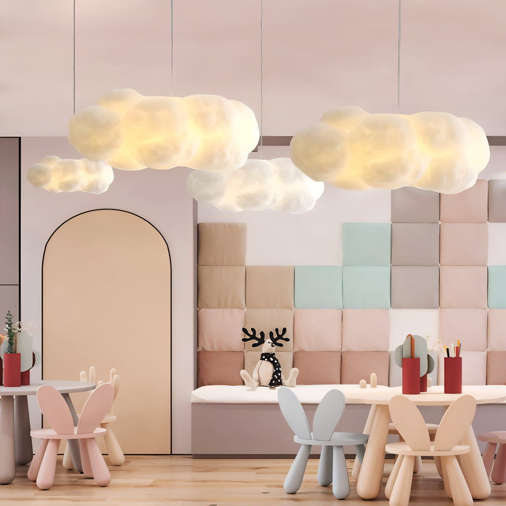 Cloud Pendant Light for Kids Room Nursery Decor