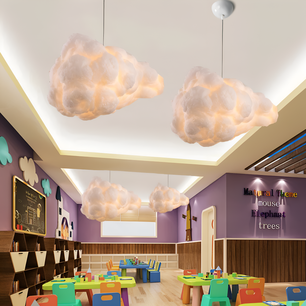 Cloud Pendant Light for Kids Room Nursery Decor