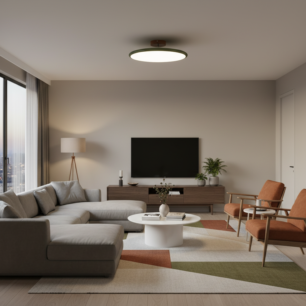 LED Ceiling Light Adjustable Head Semi-Flush Mount