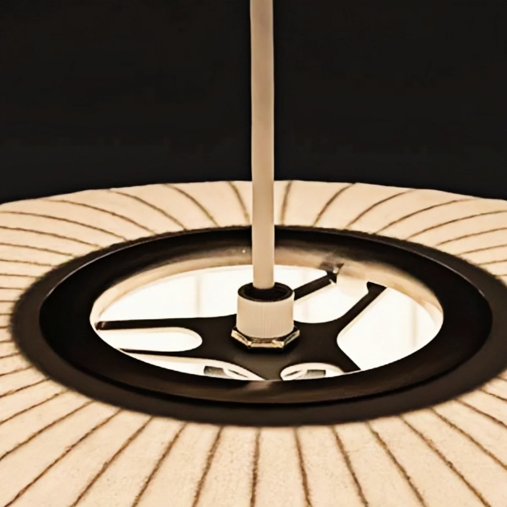 Pendant Light Japandi Silk-Inspired Shade White