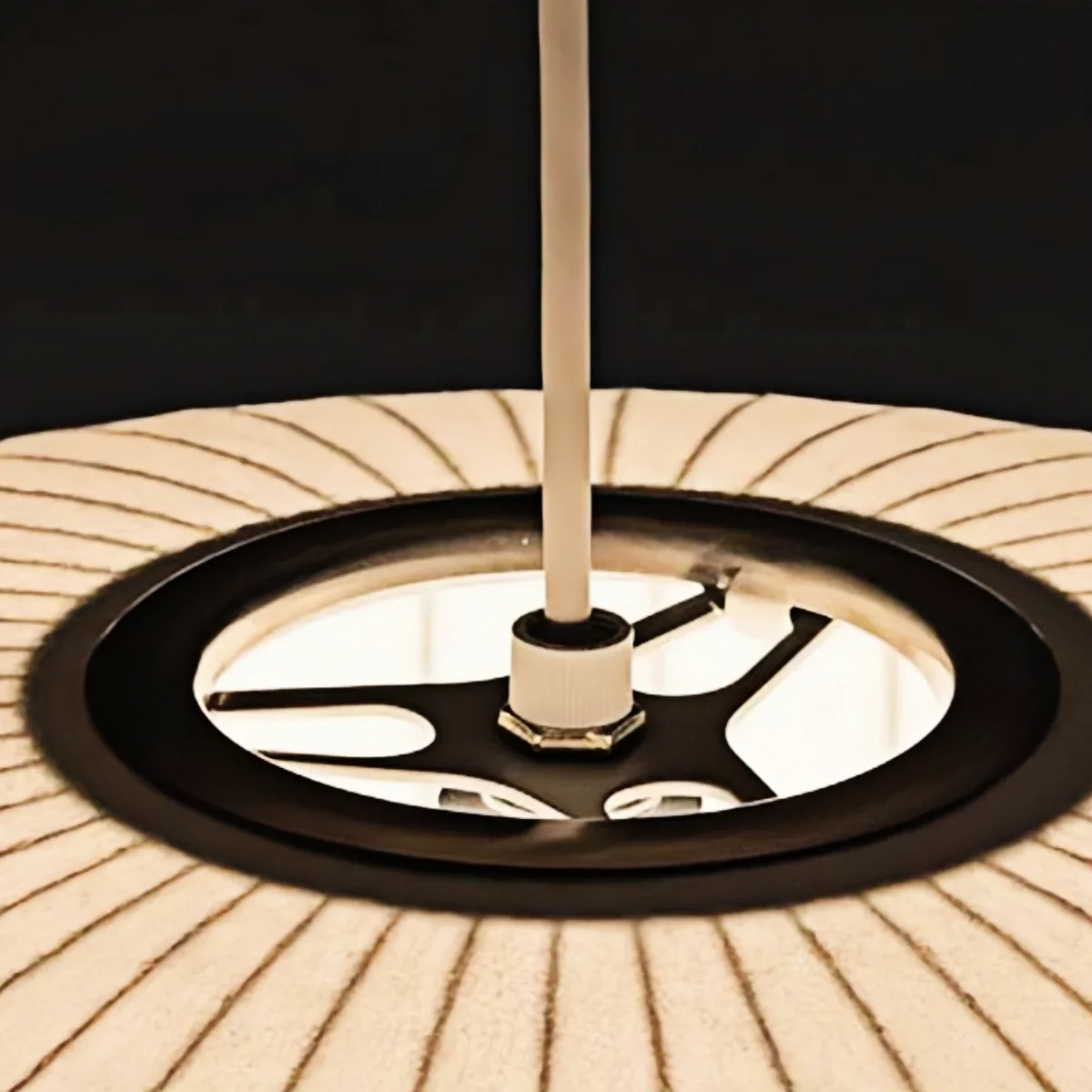 Pendant Light Japandi Silk-Inspired Shade White