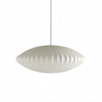 Pendant Light Japandi Silk-Inspired Shade White
