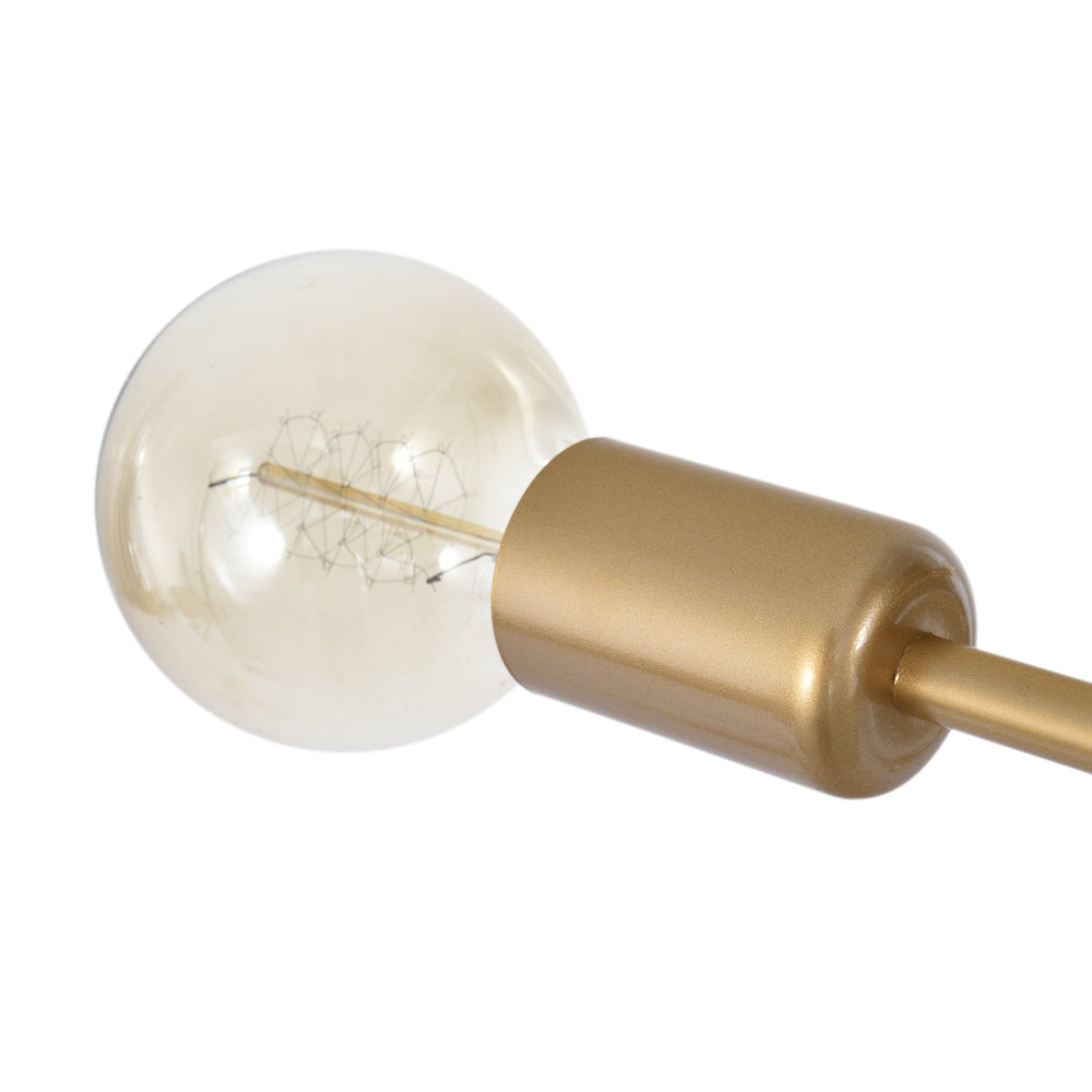 Sputnik Chandelier Modern Brass Semi Flush Mount 6-Light
