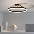 Ceiling Light Modern LED Flush Mount Black White Dimmable