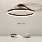 Ceiling Light Modern LED Flush Mount Black White Dimmable