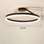 Ceiling Light Modern LED Flush Mount Black White Dimmable