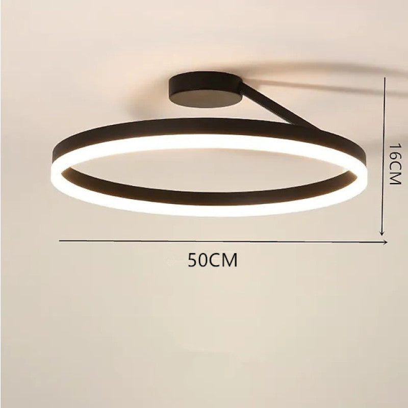 Ceiling Light Modern LED Flush Mount Black White Dimmable