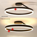 Ceiling Light Modern LED Flush Mount Black White Dimmable
