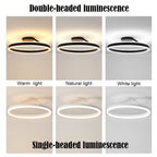 Ceiling Light Modern LED Flush Mount Black White Dimmable
