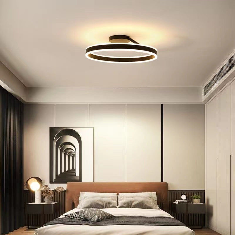 Ceiling Light Modern LED Flush Mount Black White Dimmable