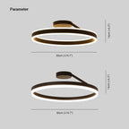 Ceiling Light Modern LED Flush Mount Black White Dimmable