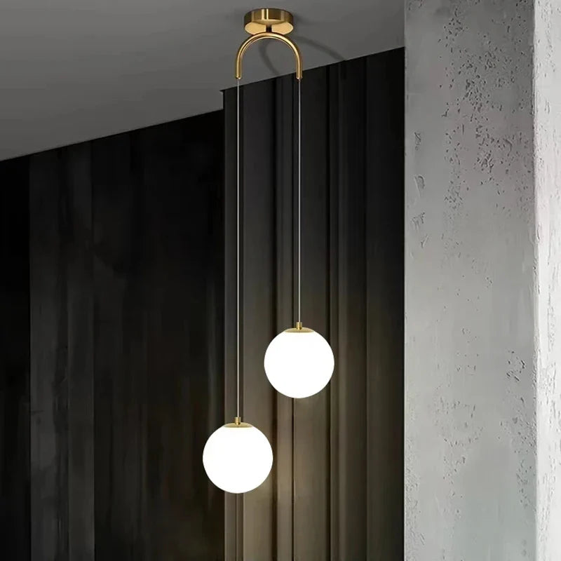 Pendant Light Glass LED Modern Nordic Design