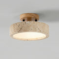 Ceiling Light Travertine Modern Warm White Glow
