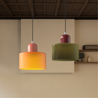 Pendant Light Bauhaus Style Colored Glass E27 LED