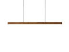Linear Wood Pendant Light LED Modern Dining Room