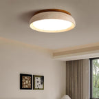 Flush Mount Ceiling Light Travertine Wood Modern