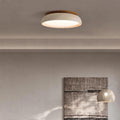Flush Mount Ceiling Light Travertine Wood Modern