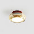 Glass Ceiling Lamp LED Dimmable Flush Mount Retro Style