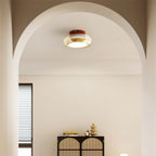 Glass Ceiling Lamp LED Dimmable Flush Mount Retro Style